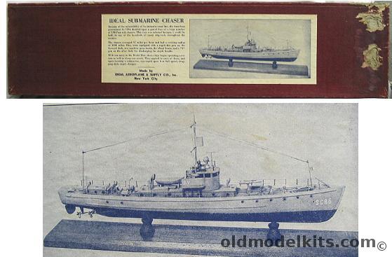 Ideal Aeroplane & Supply 1/66 SC-1 WWI 110' Submarine Chaser plastic model kit